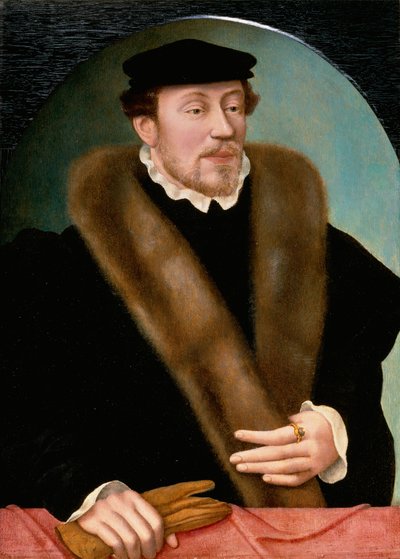 Portrait of a Gentleman in Doublet and Hat by Corneille de Lyon after Corneille de Lyon after