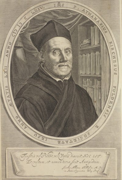 Portrait of Athanasius Kircher by Cornelis Abrahamsz. Bloemaert II