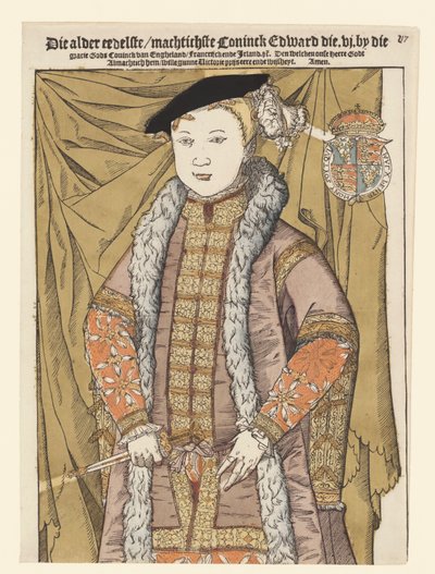 Portrait of Edward VI of England by Cornelis Anthonisz. (manner of)