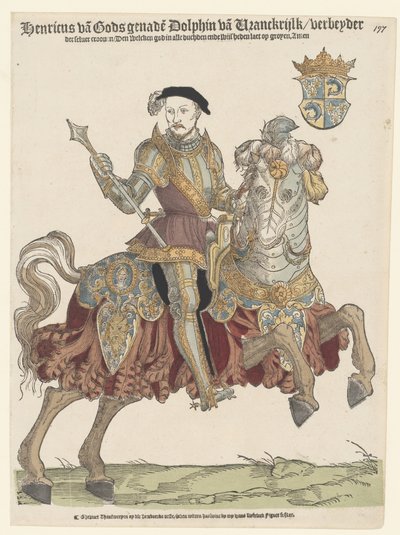 Portrait of King Henry II of France on Horseback, 1542-1543 by Cornelis Anthonisz.