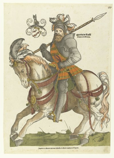 Portrait of Maarten van Rossum on Horseback by Cornelis Anthonisz.
