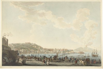 View of the Port of Naples by Cornelis Apostool