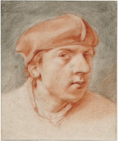 Self-portrait with beret by Cornelis Pietersz Bega
