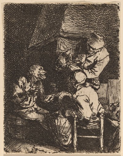 The Group at the Fireplace by Cornelis Pietersz Bega