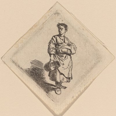 The Woman with the Jug, Standing by Cornelis Pietersz Bega
