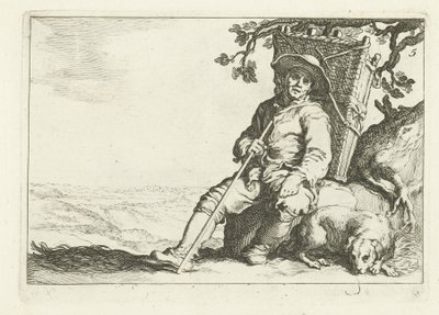 A Resting Peddler by Cornelis Bloemaert (II)