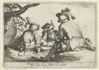 Card-Playing Soldiers by Cornelis Bloemaert (II)