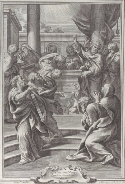 Saint Paul Preaching in Athens by Cornelis Bloemaert