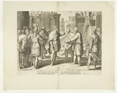 Charles V Orders the Construction of a Monastery, 1555, No. 8 (Scenes from the Life of Charles V) by Cornelis Boel