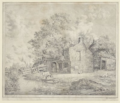 Farm by the Water by Cornelis Borsteegh