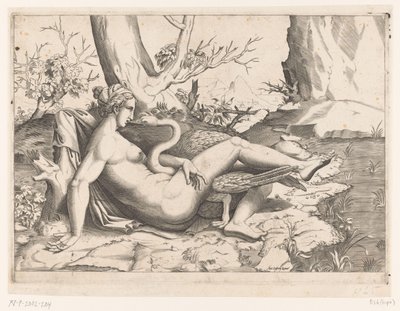 Leda and the Swan by Cornelis Bos (possibly)