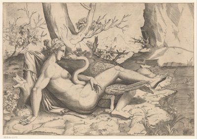 Leda and the Swan by Cornelis Bos (possibly)