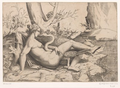 Leda and the Swan by Cornelis Bos (possibly)