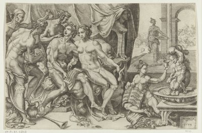 The Prodigal Son Squanders His Money by Cornelis Bos