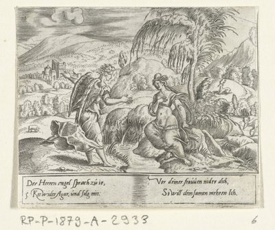 An Angel Leads Hagar Back (The Life of Abraham series) by Cornelis Bos