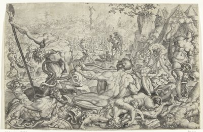 Plague of Poisonous Snakes and the Bronze Serpent by Cornelis Bos