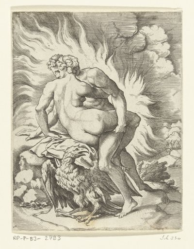 Jupiter and Aegina by Cornelis Bos