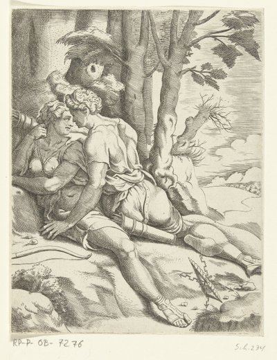 Jupiter and Callisto by Cornelis Bos