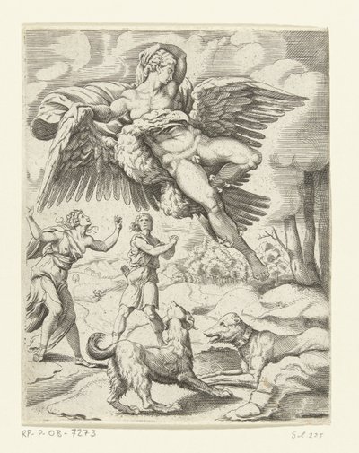 Jupiter and Ganymede by Cornelis Bos