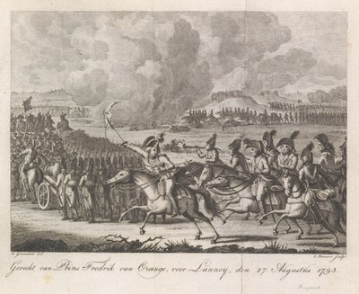 Prince William George Frederick in the Battle of Lannoy, 1793 (Battle of Prince Frederick of Orange, at Lannoy, August 27, 1793) by Cornelis Brouwer