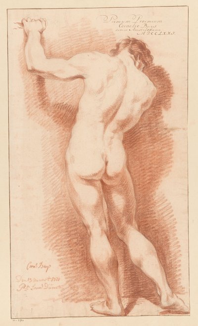 Standing Male Nude, Seen from the Back (1st Prize 1771) by Cornelis Buys