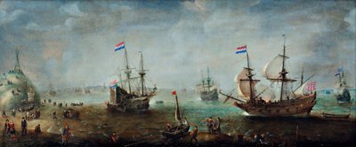 Marine by Cornelis Claesz  van Wieringen