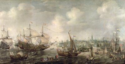 The Arrival of Frederick V at Vlissingen in 1613 by Cornelis Claesz  van Wieringen