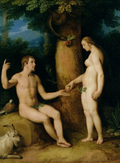 Adam and Eve by Cornelis Cornelisz van Haarlem