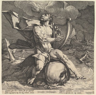 Arion on a Dolphin by Cornelis Cornelisz van Haarlem