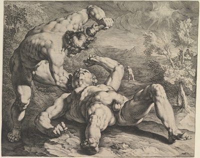 Cain Killing Abel by Cornelis Cornelisz van Haarlem