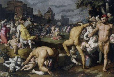 The Massacre of the Innocents. 1590 by Cornelis Cornelisz. van Haarlem