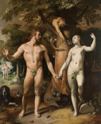 The Fall of Man. 1592 by Cornelis Cornelisz. van Haarlem