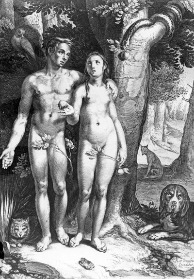 Temptation of Man, engraved by Jan Saenredam, c.1605 by Cornelis Cornelisz van Haarlem