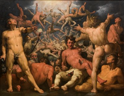 The Fall of the Titans (The Titanomachia) by Cornelis Cornelisz van Haarlem