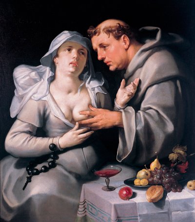 A Monk and a Nun by Cornelis Cornelisz. van Haarlem