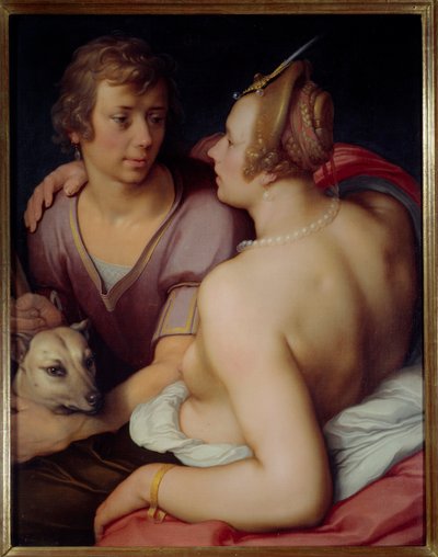 Venus and Adonis by Cornelis Cornelisz. van Haarlem