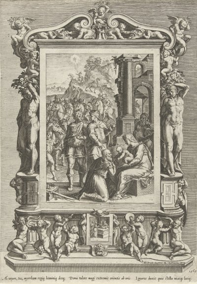 Adoration of the Magi by Cornelis Cort