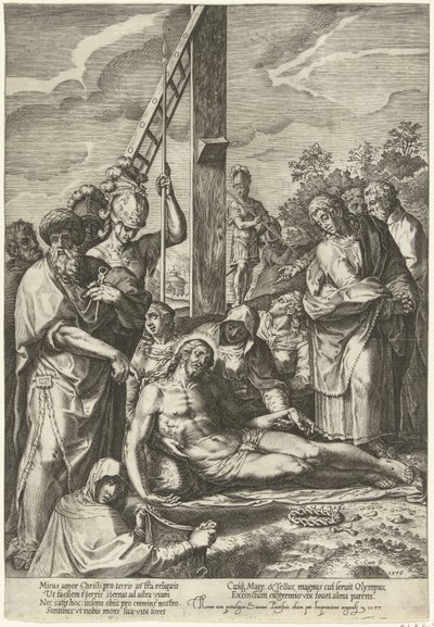 Lamentation of Christ Under the Cross by Cornelis Cort
