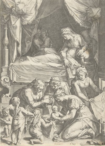 Birth of the Virgin by Cornelis Cort