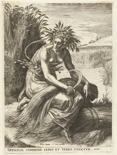 Ceres (Goddesses and Nymphs) by Cornelis Cort