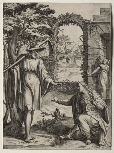 Christ Appearing to Mary Magdalen by Cornelis Cort