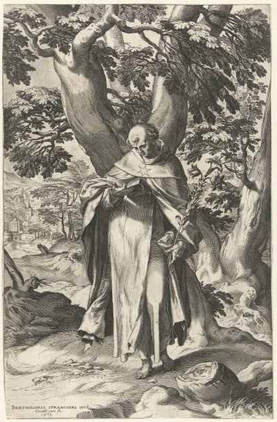Saint Dominic Reading a Book by Cornelis Cort
