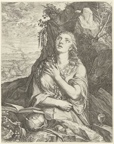 The Penitent Mary Magdalene by Cornelis Cort