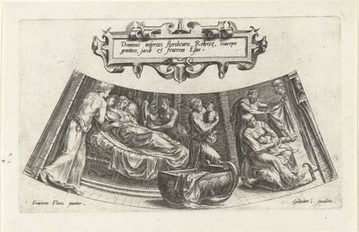The Birth of Jacob and Esau, The History of Jacob (series title) by Cornelis Cort