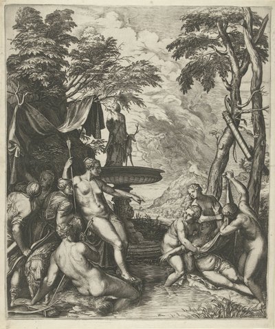 Diana Discovers the Pregnancy of Callisto by Cornelis Cort