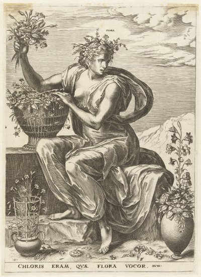 Flora by Cornelis Cort
