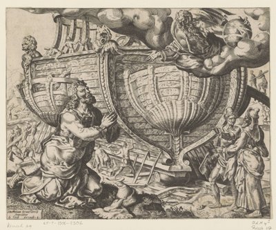 God Instructs Noah to Build the Ark by Cornelis Cort