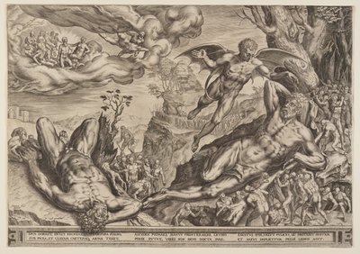 Hercules Besieged by Pygmies by Cornelis Cort