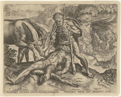 Hercules Leading Diomedes to His Horses by Cornelis Cort