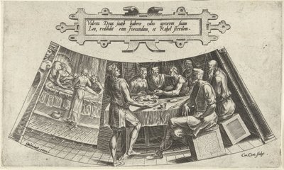 The Marriage of Jacob and Leah and the Birth of Their First Child by Cornelis Cort